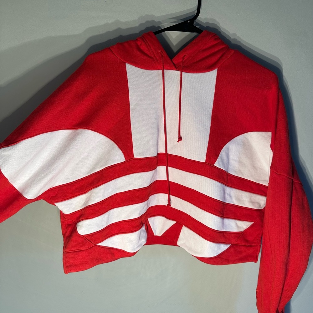 adicolor Big Trefoil Cropped Hoodie NWOT - Picture 3 of 8